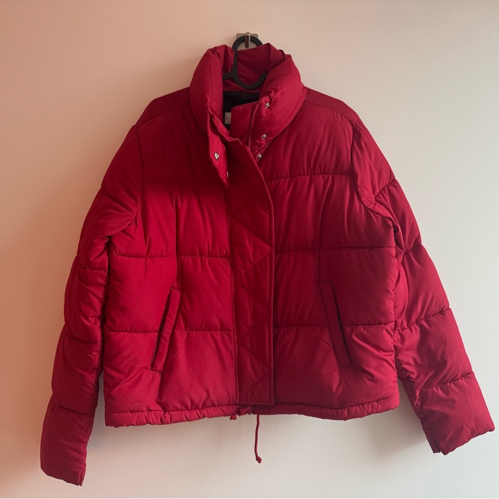 Women's Red Puffer Jacket